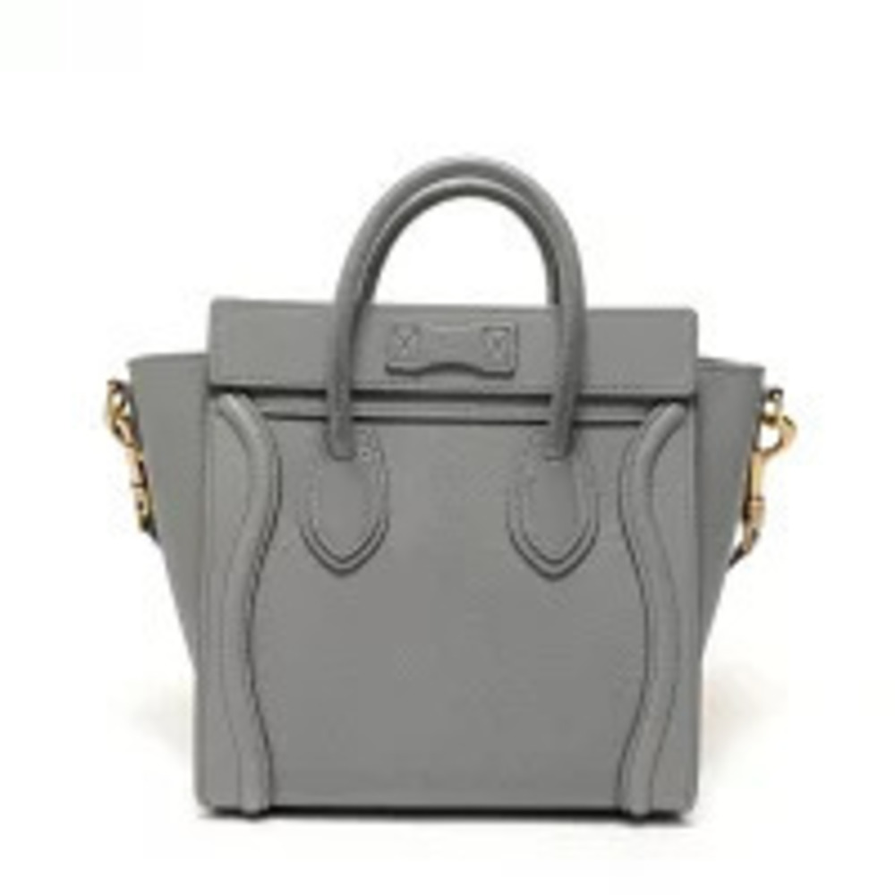 Celine Luggage Tote Shopper Handbag Gray